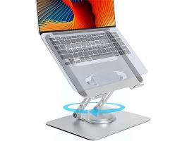 BLACKBIRD Notebook Állvány, 360 fokban forgatható alumínium ezüst (BH1479)