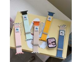 BlackBird HOT DOG Iwatch 42-49 mm, Világos barna/Kék Szíj (BH1796)