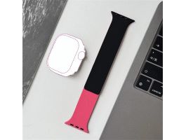 BlackBird LITCHI Fekete Pink Szíj Iwatch készülékhez 42/44/45/46/49 mm (BH1804)