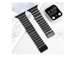 BlackBird Steel, Fekete, Apple Watch-hoz 42/44/45/46/49 mm Szíj (BH1808)