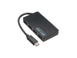 BLACKBIRD USB HUB 4xUSB 3.0 Type-C csatlakozóval (BH1201) Fekete