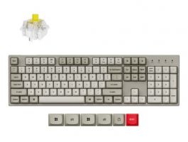 Keychron C2 Pro 8K USB-C HU Super Banana mechanikus billentyűzet, szürke (C2PX-M4Z-HU)