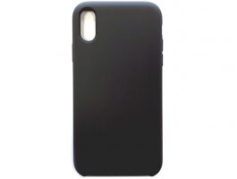 Premium szilikon tok iPhone XR Fekete