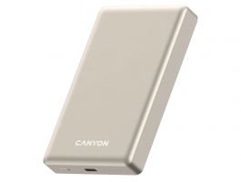 CANYON OnPower 510 slim 10000 mAh PD20W mágneses powerbank, bézs (CNS-CPB510BE)