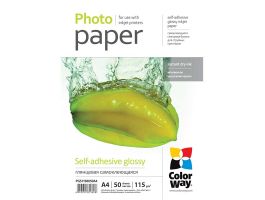 ColorWay Fényes Öntapadó Fotópapír 50 lap