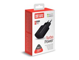 COLORWAY USB töltő adapter, Power Delivery Port PPS USB Type-C (25W) fekete (CW-CHS033PD-BK)