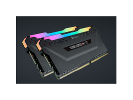 CORSAIR Memória VENGEANCE RGB PRO DDR4 32GB 3200MHz C16 (Kit of 2), fekete (CMW32GX4M2E3200C16)