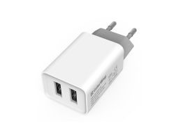 COLORWAY USB töltő adapter, 2USB AUTO ID 2.1A (10W) white (CW-CHS015-WT)