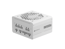 CORSAIR RM1000e, 1000W, 12cm, ATX 3.1, PCIe 5.1, BOX, Cybenetics Gold moduláris tápegység (CP-9020294-EU) fehér