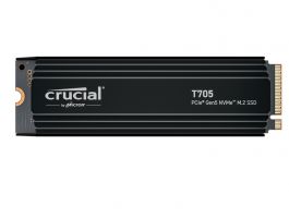Crucial T705 SSD encrypted 4TB internal M.2 2280 PCI Express 5.0 (NVMe) TCG Opal Encryption 2.01 (CT4000T705SSD5)