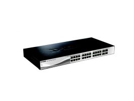 D-Link Switch 24x1000Mbps+4x1000/SFP Smart fanless (DGS-1210-28)