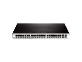 D-Link DGS-1210-52 10/100/1000Mbps 48+4 Portos Smart Switch