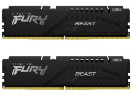 Kingston FURY Beast Black 64GB DDR5 5200Mhz CL40 (Kit of 2) Memória (KF552C40BBK2-64)
