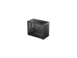 DEEPCOOL CH160 PLUS Micro ATX PC ház, Tápegység nélkül, Fekete, Üvegfalú (R-CH160-BKNGM0-G)