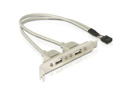 DELOCK Hátlapi kivezetés USB 9 pin to 2x USB 2.0 (71000)