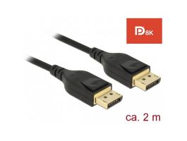 DELOCK Displayport1.2 8K összekötő kábel 2m (85660) fekete