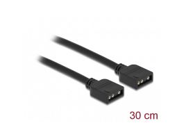 DELOCK kábel RGB csatlakozó 3 pin 5V RGB / ARGB LED világításhoz 30cm (86013)