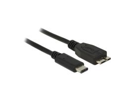 DELOCK kábel USB 3.1 Gen 2 Type-C male to USB Type Micro-B male, 0.5m, fekete (83676)