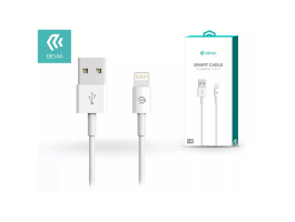 DEVIA APPLE IPHONE LIGHTNING USB TÖLTŐ- ÉS ADATKÁBEL 1 M-ES VEZETÉKKEL - SMART CABLE LIGHTNING - WHITE (ST986650)