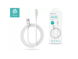 DEVIA SHARK TYPE-C KÁBEL 5A 1.5M (ST344602) fehér