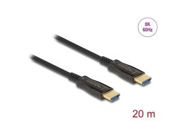 DELOCK HDMI aktív optikai 8K 60Hz kábel, 20m (84038)