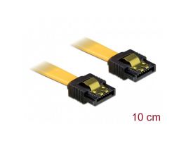 DELOCK kábel SATA 3 Gb/s egyenes 10cm sárga (82464)