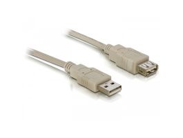 Delock USB 2.0 hosszabbító kábel A/A 3 m bézs (82240)