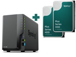 SYNOLOGY NAS 2 fiókos DS224+ 2x4TB HDD-vel