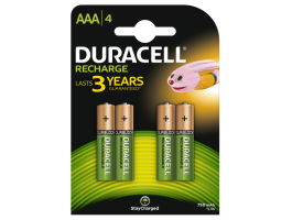 Duracell AAA 750mAh újratölthető elem - 4db (10PP050037)