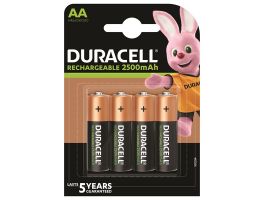 Duracell AA 2500mAh újratölthető elem - 4db (5000394057210)