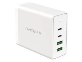 Dviced Desktop charger 100W GaN 2 USB-A, 2 USB-C EU, White (DV211001)