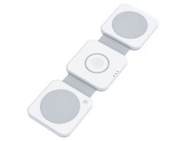 Dviced 3-in-1 foldable magnetic wireless charger, White (DV230006)