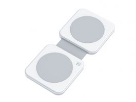 Dviced 2-in-1 foldable magnetic wireless charger, White (DV230007)