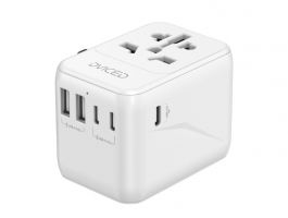 Dviced Universal travel adapter 28W, White (DV240002)
