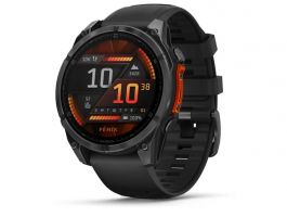 GARMIN fenix 8 okosóra szürke, fekete szilikon szíjjal 47mm (010-02904-00)