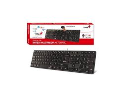 GENIUS  Slimstar 126 USB Vezetékes Billentyűzet, HU, Fekete