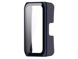 Műanyag keret (ütésálló + kijelzővédő üveg) SÖTÉTKÉK - [Honor Band 7]