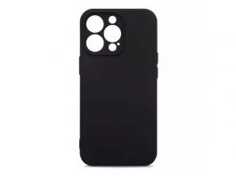 Szilikon telefonvédő (matt) FEKETE [Apple iPhone 15 Pro] (GP-144950)