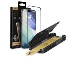 ESR ULTRAFIT ARMORITE PRO képernyővédő üveg (2.5D, 9H + segédkeret) ÁTLÁTSZÓ iphone 16 pro / 17 (GP-174894)