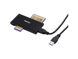 HAMA USB 3.0 SUPERSPEED "SLIM" MULTI KÁRTYAOLVASÓ (181018) FEKETE