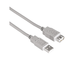 HAMA 200905, FIC USB KÁBEL A-A TÍPUS  1,8M ECO, SZÜRKE