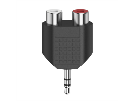 HAMA 205187, FIC ST ADAPTER SZTEREO 3,5MM JACK DUGÓ - 2RCA ALJ