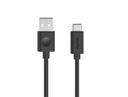 HAMA 86447, ADATKÁBEL USB 2.0 USB-A/TYPE-C  (60W) 1,2M, FEKETE