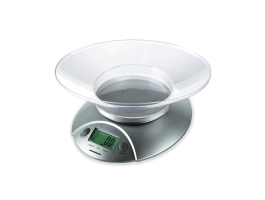 HEINNER HKS-5SL Konyhai mérleg, LCD kijelző, tartomány: 1g-5kg, Ezüst