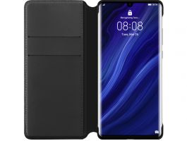 Huawei P30 Pro Gyári Wallet tok (51992866) Fekete