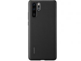 Huawei P30 Pro Gyári Műbőr tok (51992979) Fekete