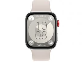 Huawei WATCH Fit 3 okosóra (508056) fehér-bézs, szilikon szíjjal
