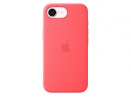 Apple iPhone 17e Silicone Case with MagSafe – Bright Guava (MHWH4ZM/A)