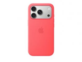 Apple iPhone 17 Pro Silicone Case with MagSafe – Bright Guava (MHW04ZM/A)