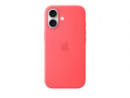 Apple iPhone 17 Silicone Case with MagSafe – Bright Guava (MHVQ4ZM/A)
